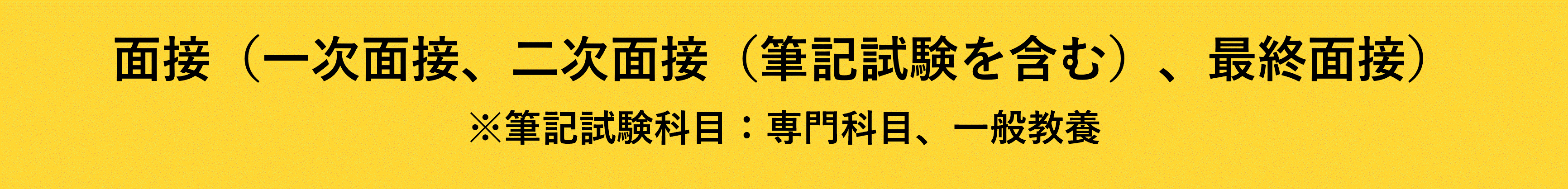 筆記試験 試験科目:英語、数学、専門科目